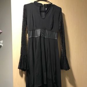 Royal Bones Black Keyhole Dress